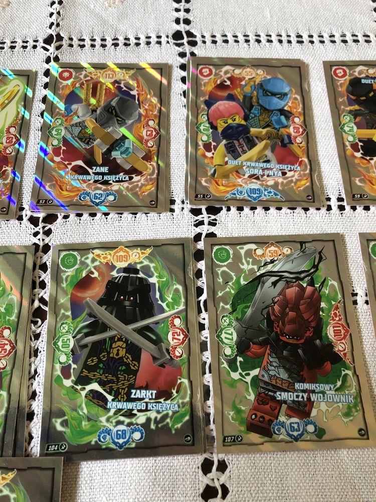 Lego Ninjago seria 10 karty komiksowe i krwawego księżyca