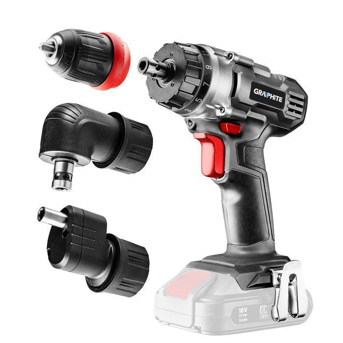 Wiertarko-Wkrętarka Akumulatorowa Energy+ 18V, Zdejmowany Uchwyt 10 Mm
