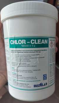 CHLOR-CLEAN - preparat do dezynfekcji i mycia powierzchni tabl.200szt.