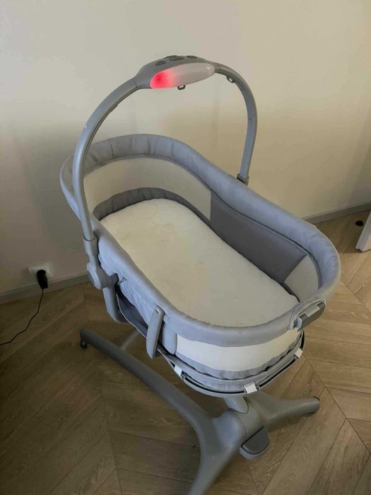 Chicco 4w1 + materac łóżeczko dziecięce wózek krzesełko nosidełko