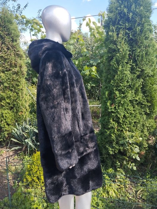 Ог 140! Італія! Норкова шуба 2в1 трансформер, полушубок 52-54-56-58