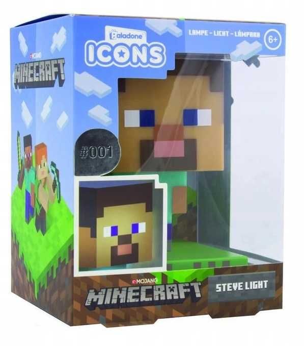 Lampka Minecraft STEVE Icons 3D Licencja ** Video-Play Wejherowo