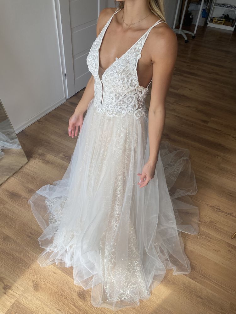 Suknia slubna boho Xs