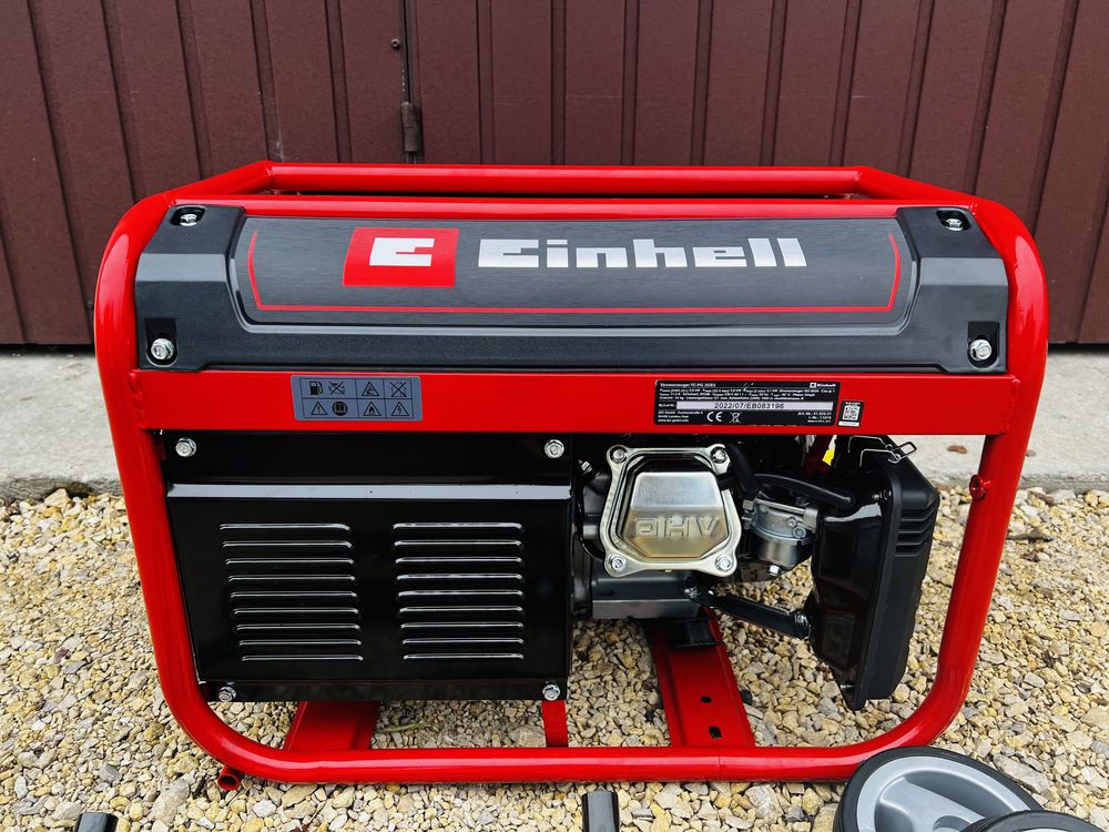 Agregat prodotwórczy Einhell 3100W + AVR + Koła + Uchwyt NIEMIECKI