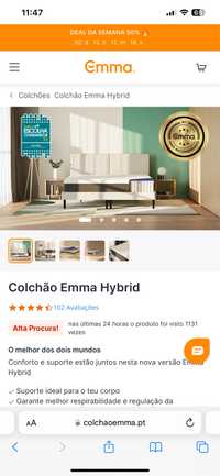 Colchão Emma Hybrid