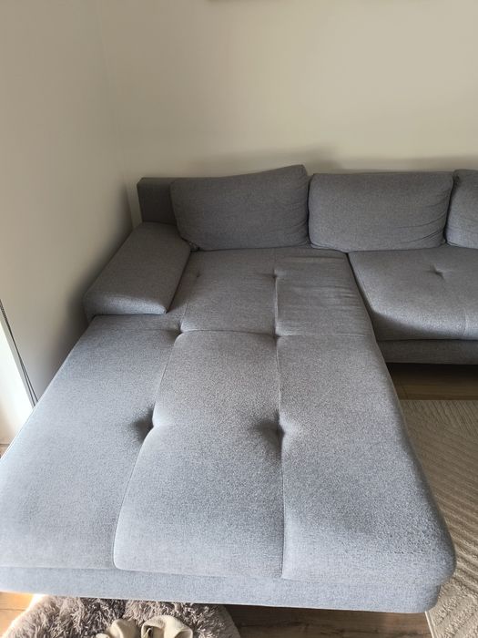 Pilnie sprzedam duży narożnik w kolorze szarym