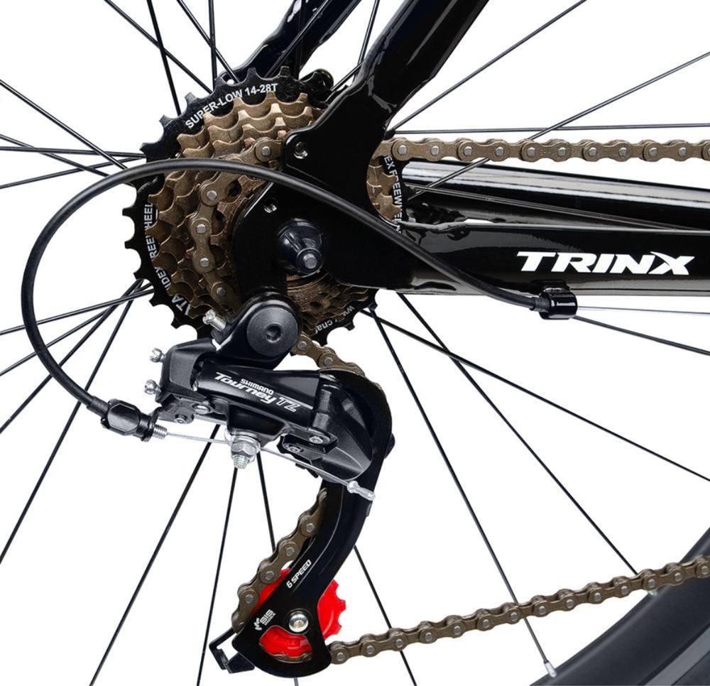 НОВИЙ Велосипед Trinx Tempo 1.0 чорний та сірий колір