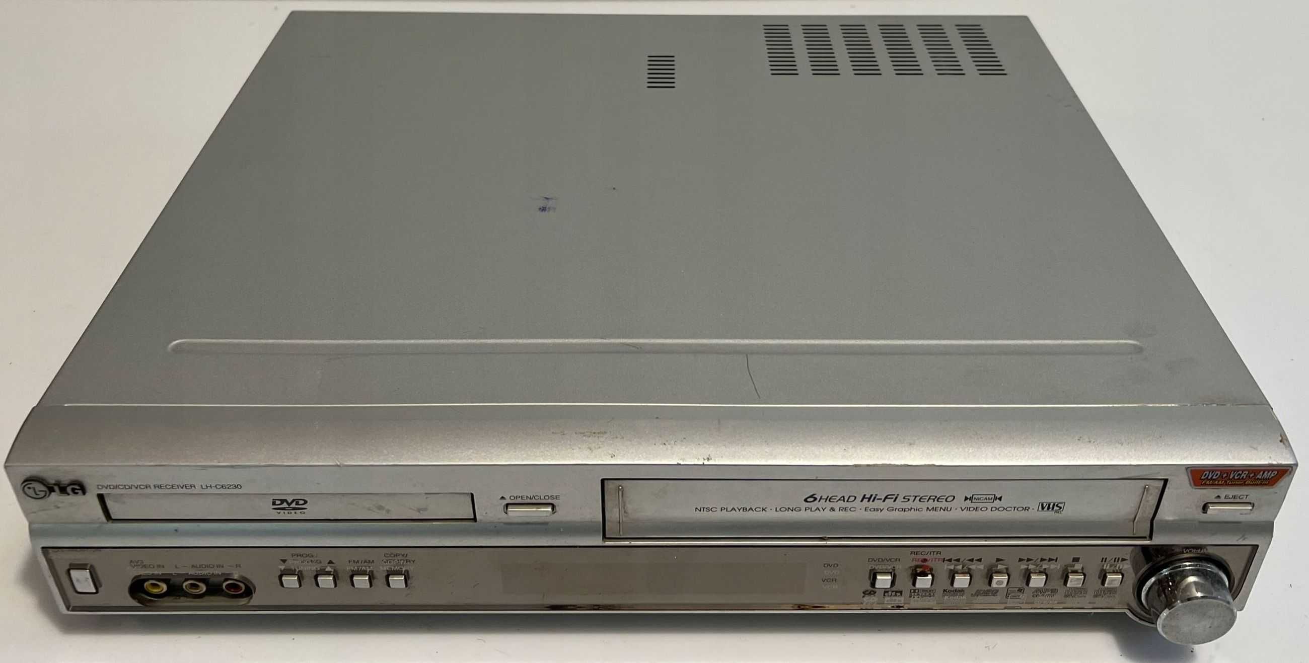 Wzmacniacz Kina domowego Combo Magnetowid VHS z DVD LG LH-C6230T