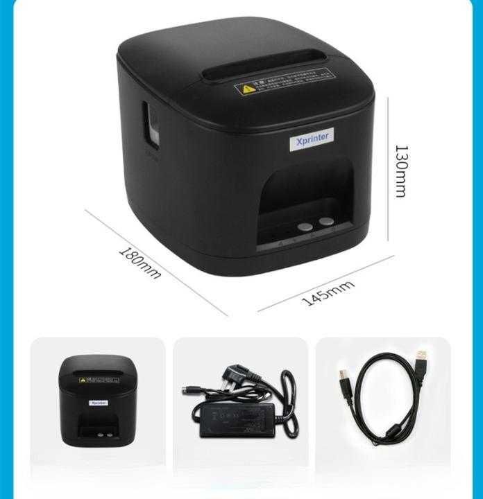 Impressora Térmica POS: USB + LAN, QRCode, 20/80mm - Xprinter XP-T80B