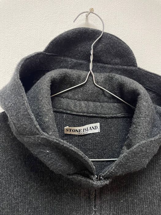 Шерстяное зип худи Stone Island