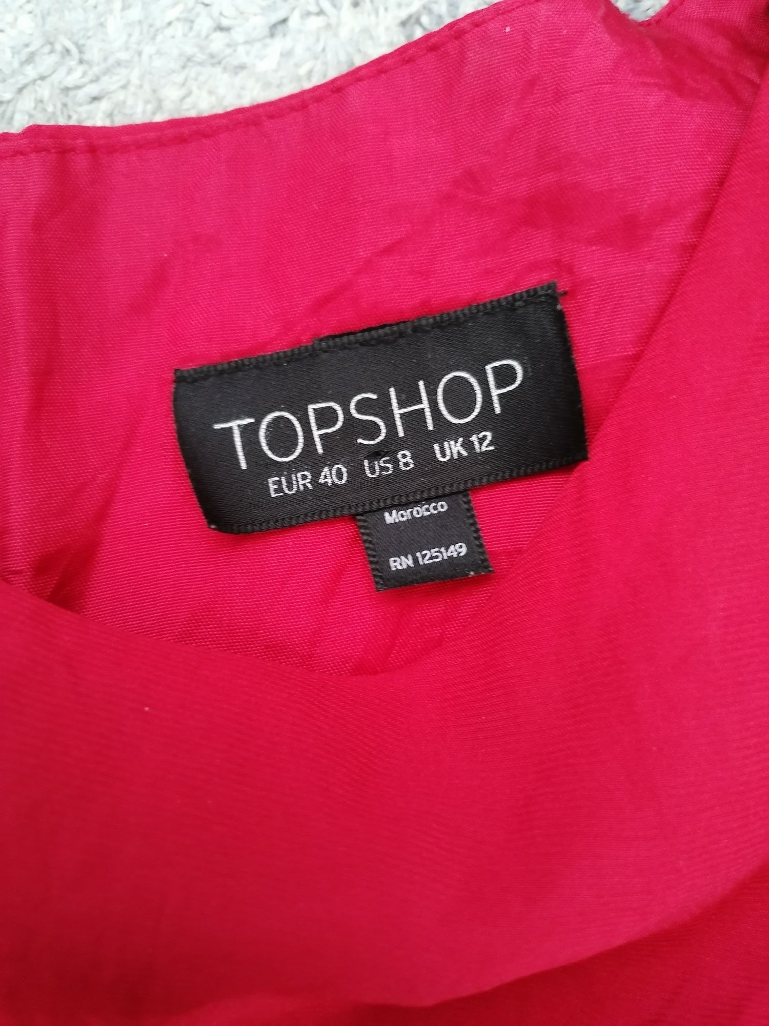 Topshop sukienka damska czerwona rozm.40