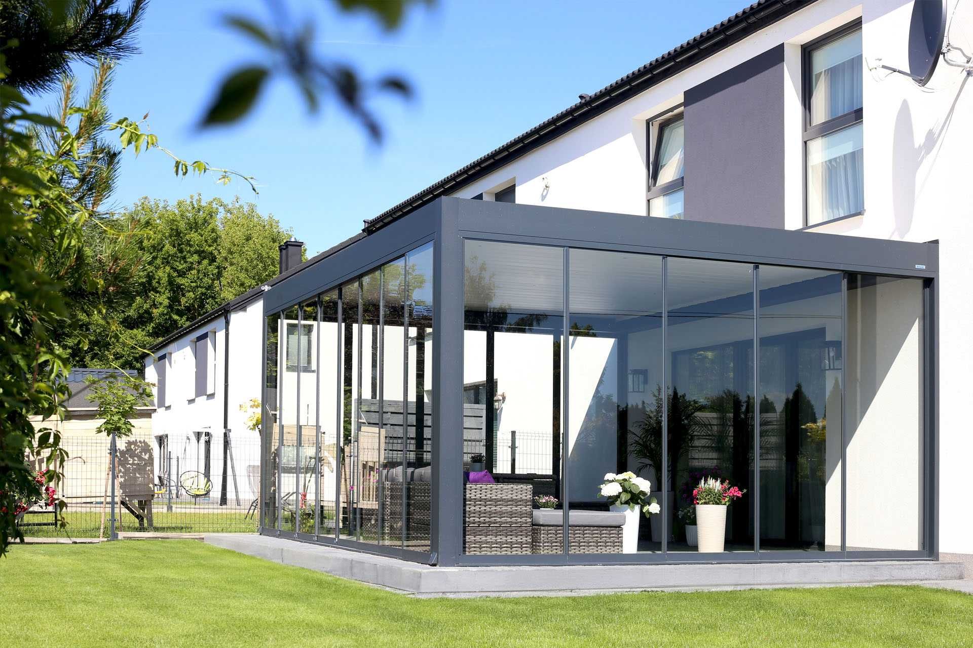 Pergola Ogród zimowy Zadaszenie tarasu Lamele Nowoczesny Design