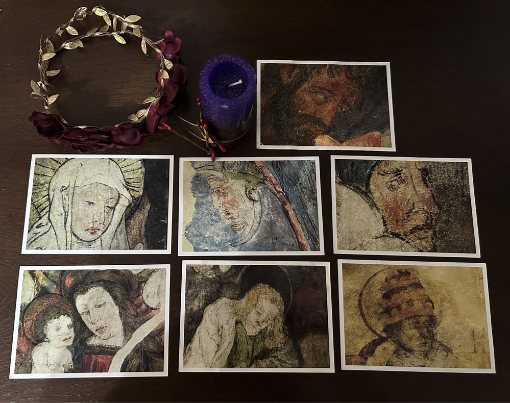 Zdjęcia obrazów 7 sztuk zestaw religijne ikony
