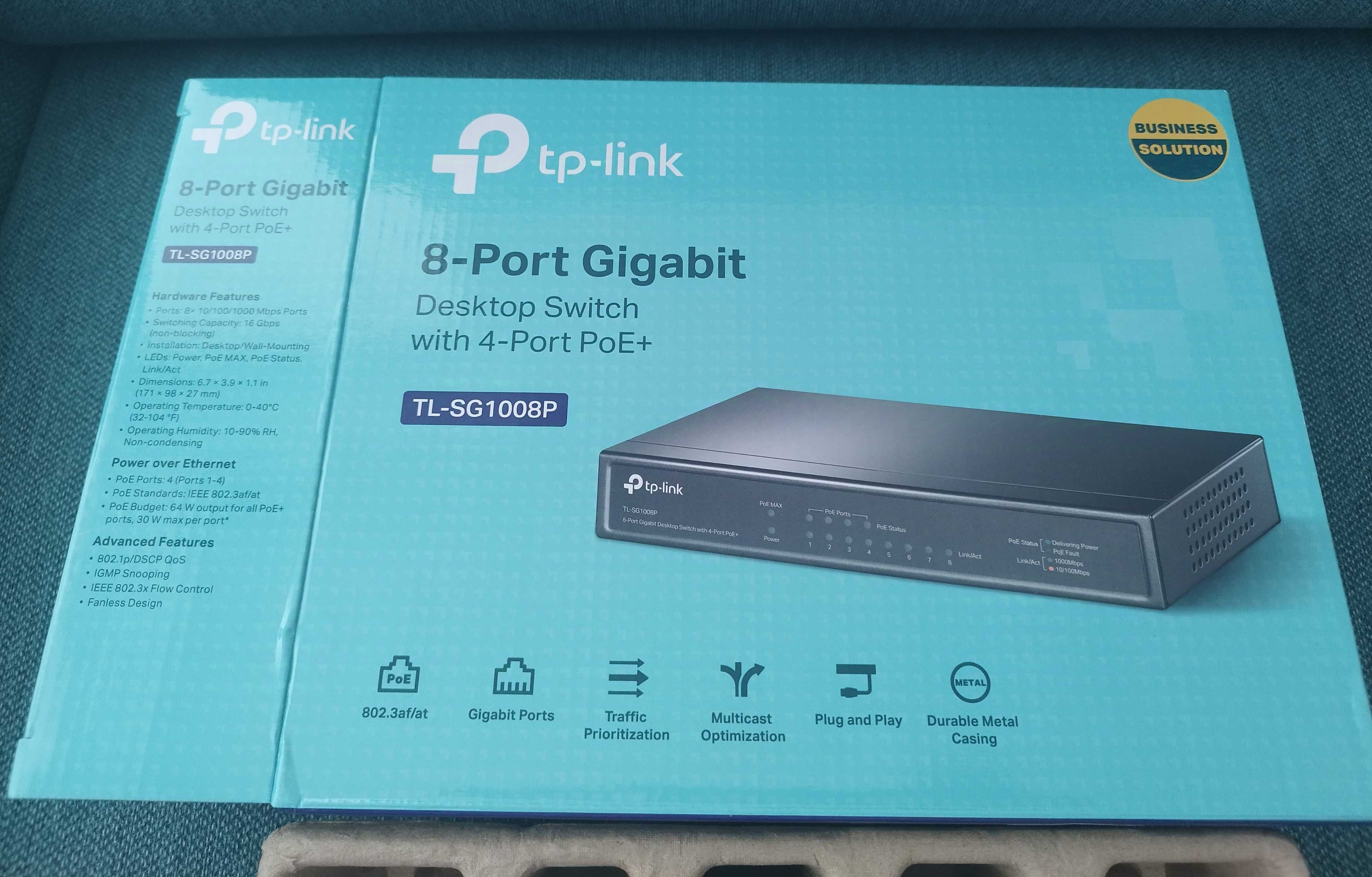 Switch tp-link TL-SG1008P POE