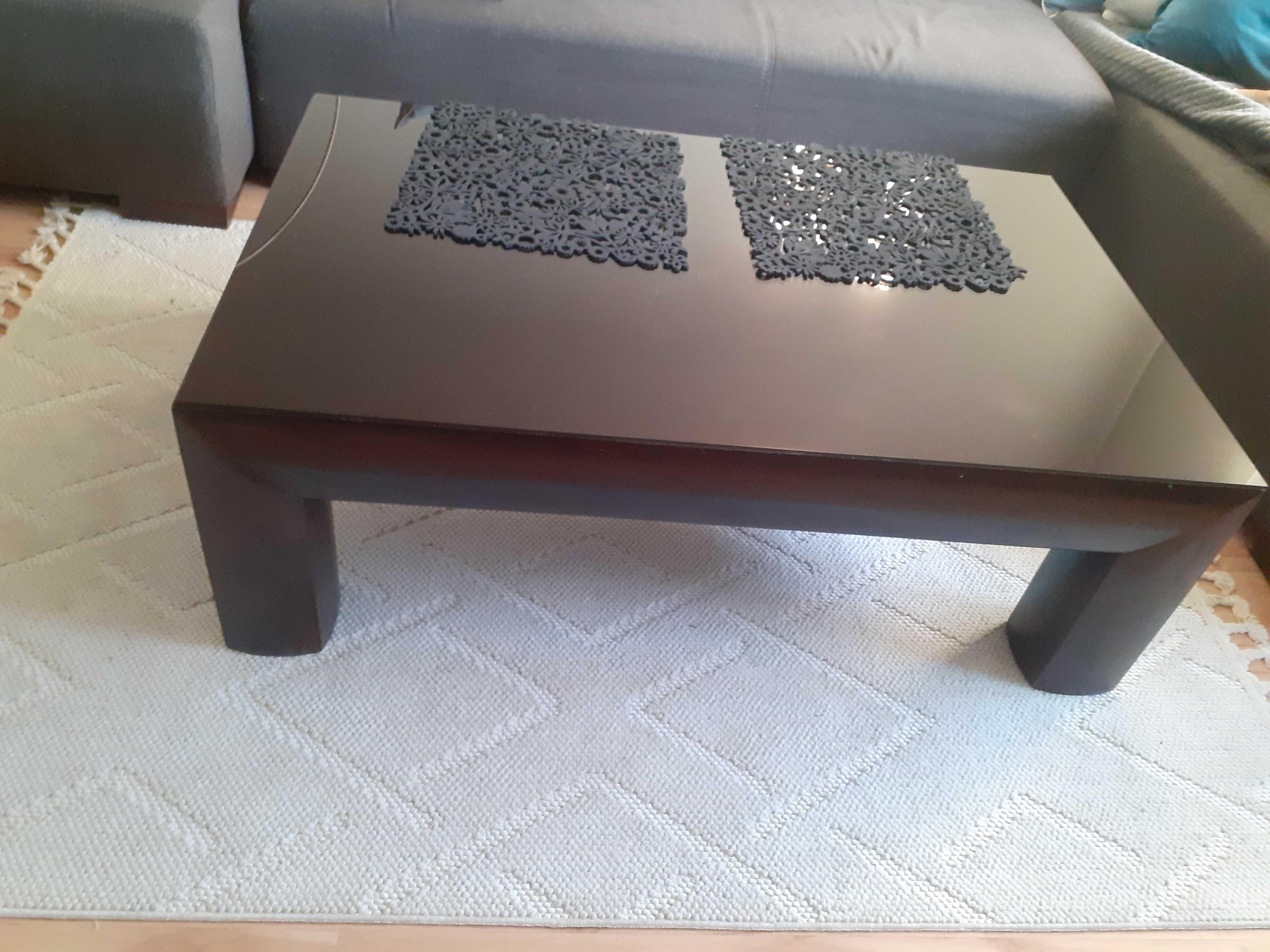 Drewniana komoda + stolik pod rtv + ława drewniana