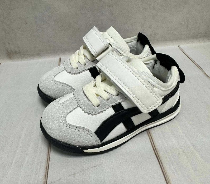 Дитячі  легкі шкіряні кросівки  Jong Golf на липучці 21-26 бежеві/сірі