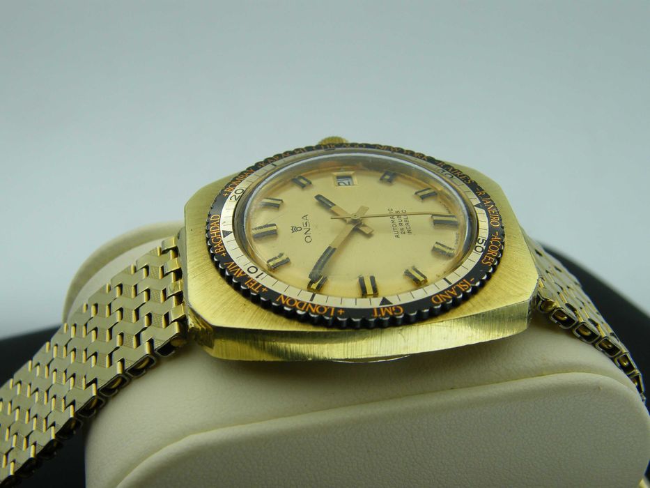 Onsa GMT Automatic w Złoconej Kopercie