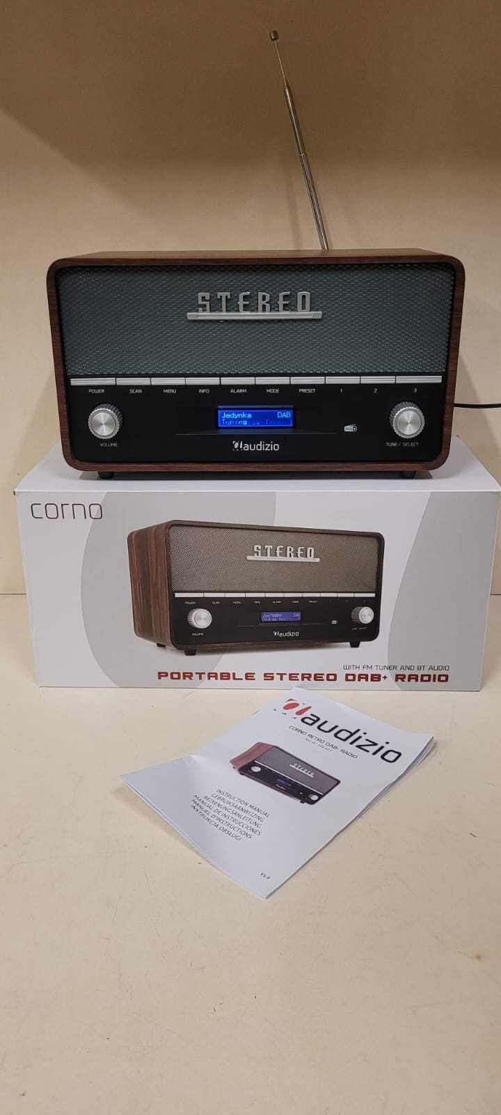Corno radio stereo z budzikiem DAB+ FM BT.