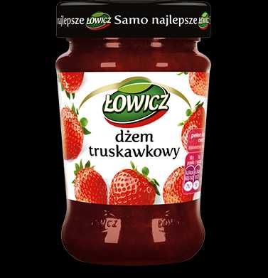 Джем персиковий, вишневий, полуничний Lowicz 260 г Польща