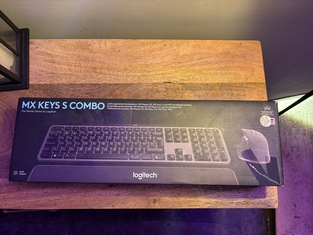 Tecaldo LOGITECH Teclado MX Keys S e Rato MX Master 3S e MX Palm Rest