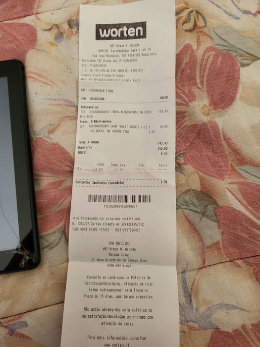 Tablet lenovo M10 hd.