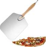 aluminiowa łopatka do pizzy z drewnianą rączką