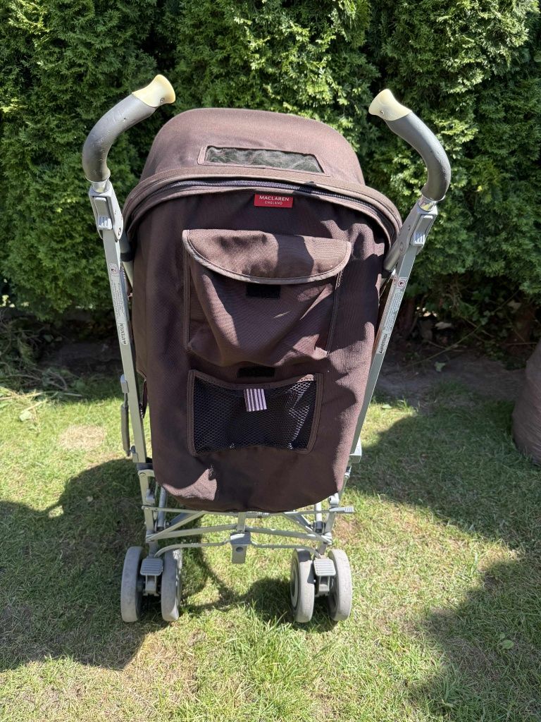 Wózek spacerowy Maclaren Techno XLR – brązowo-różowy