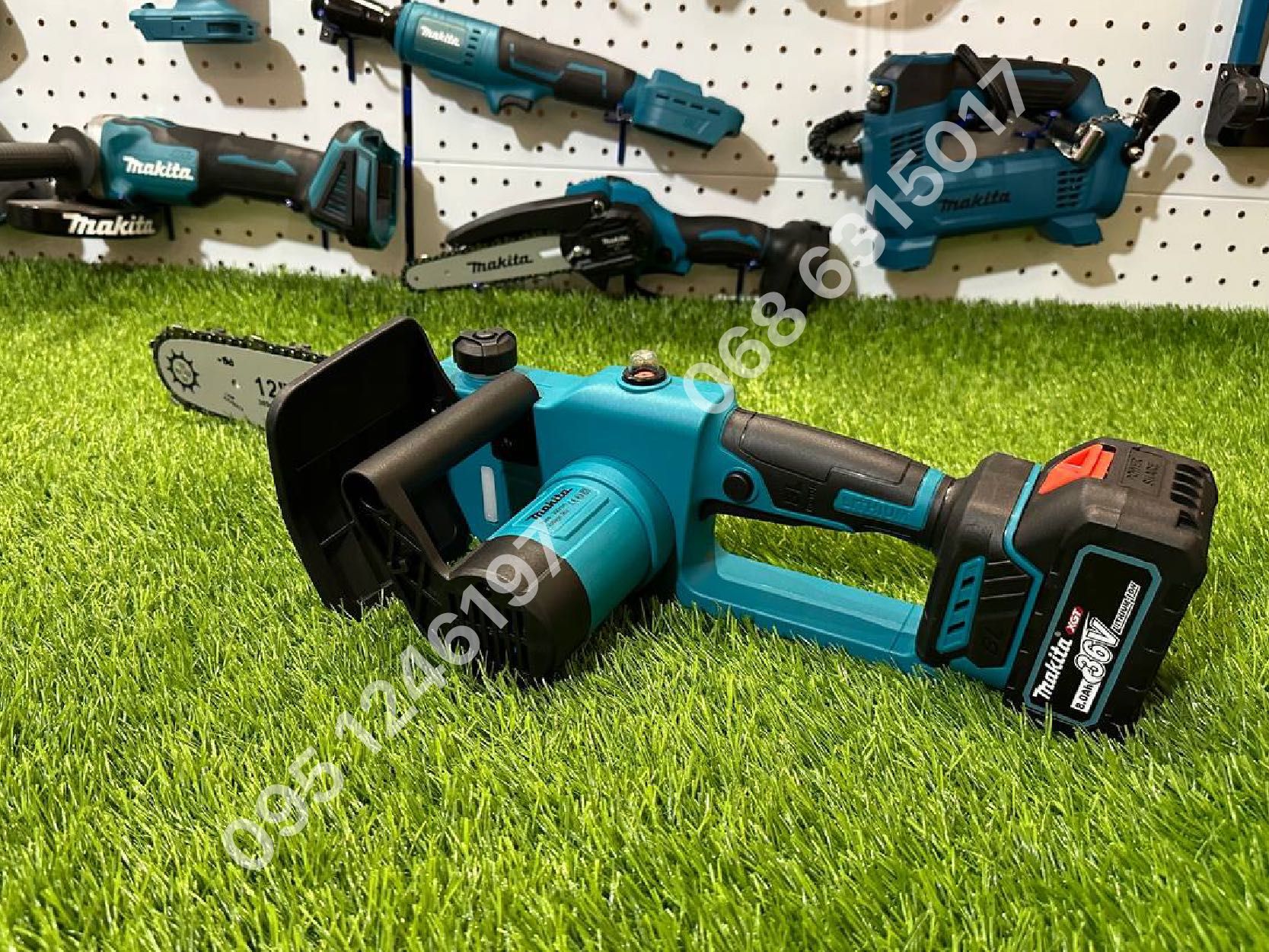 Аккумуляторная цепная пила Makita 30cm шина безщеточная пилка с 2 АКБ