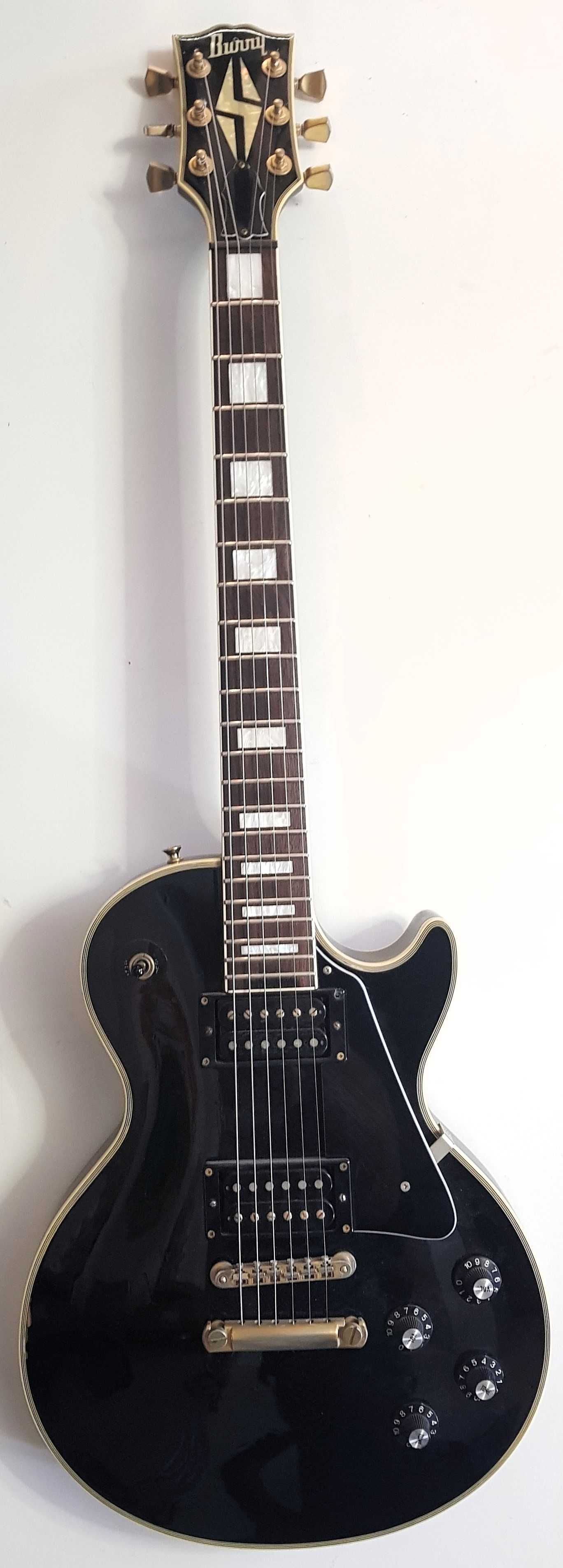 Gitara elektryczna Burny Les Paul Custom unikat Japan + Hardcase!