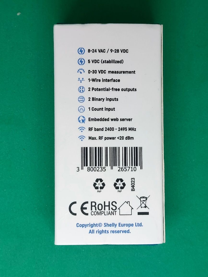 Shelly Plus Uni - uniwersalny moduł WiFi/Bluetooth -