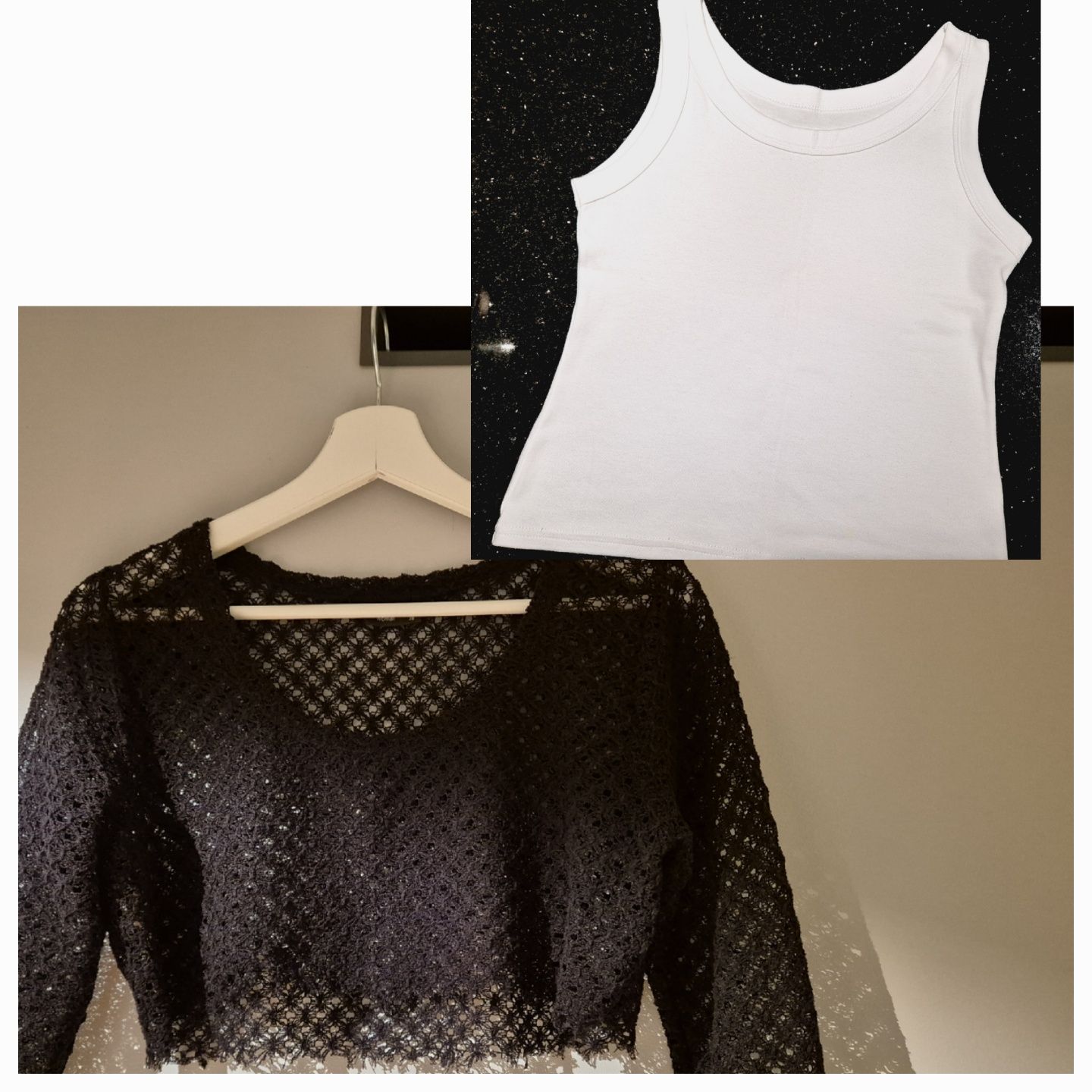 Paka ubrania dla dziewczyny M 38 zestaw ubrań spodnie bluzka top bluza