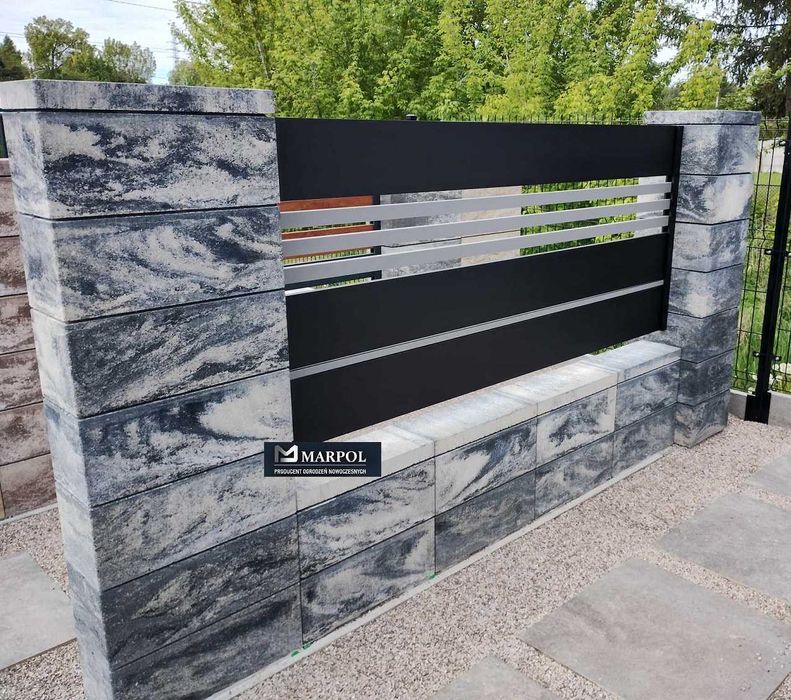 Ogrodzenie nowoczesne,aluminium,stal,brama,furtka,przęsła,balustrada