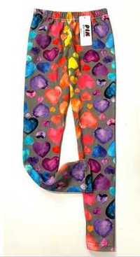 Legginsy 3d serca Szary; 134