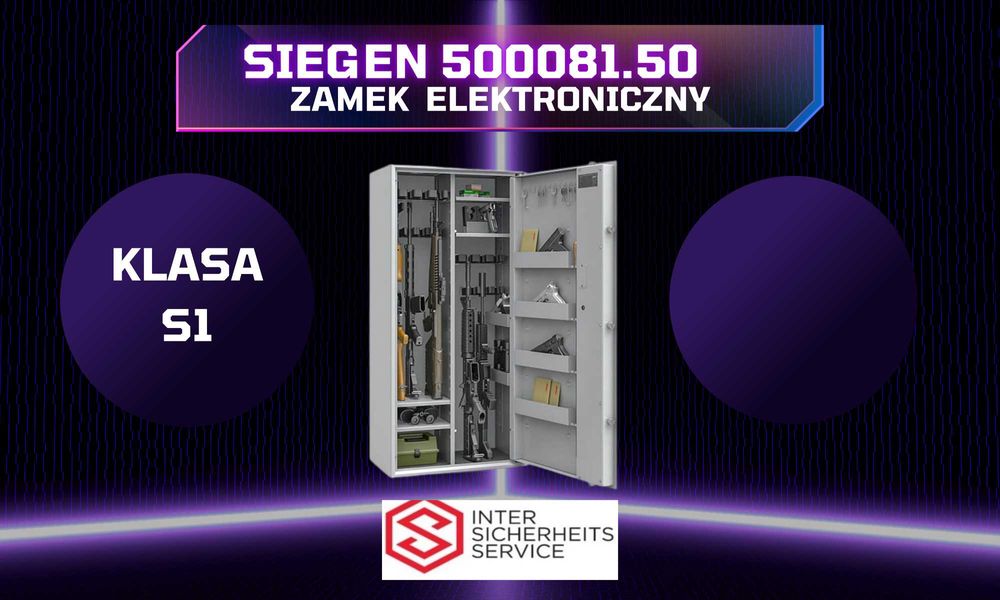szafa na broń sejf S1 Siegen MAX kombi 500081.50 zamek Elektroniczny