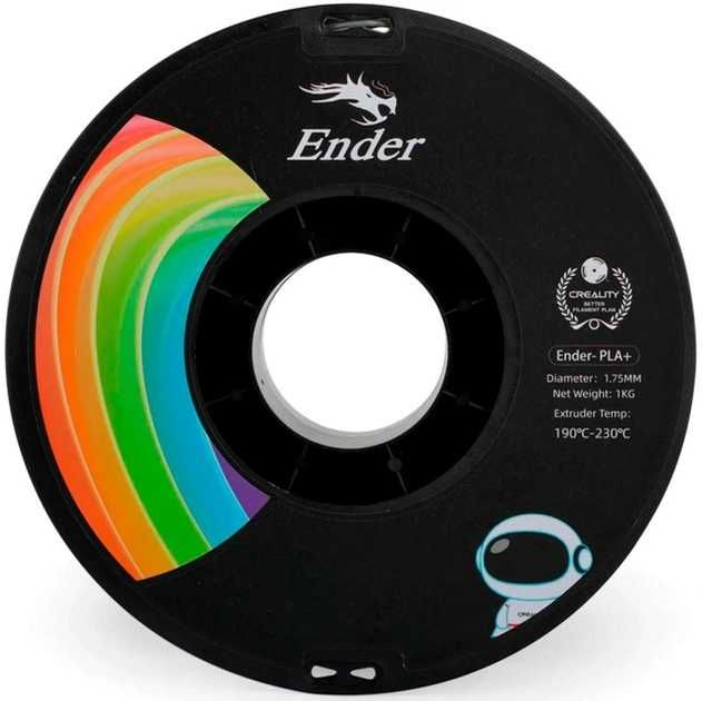 PLA пластик Creality Plus Filament для 3D-принтера 1.75 мм 1 кг Сірий