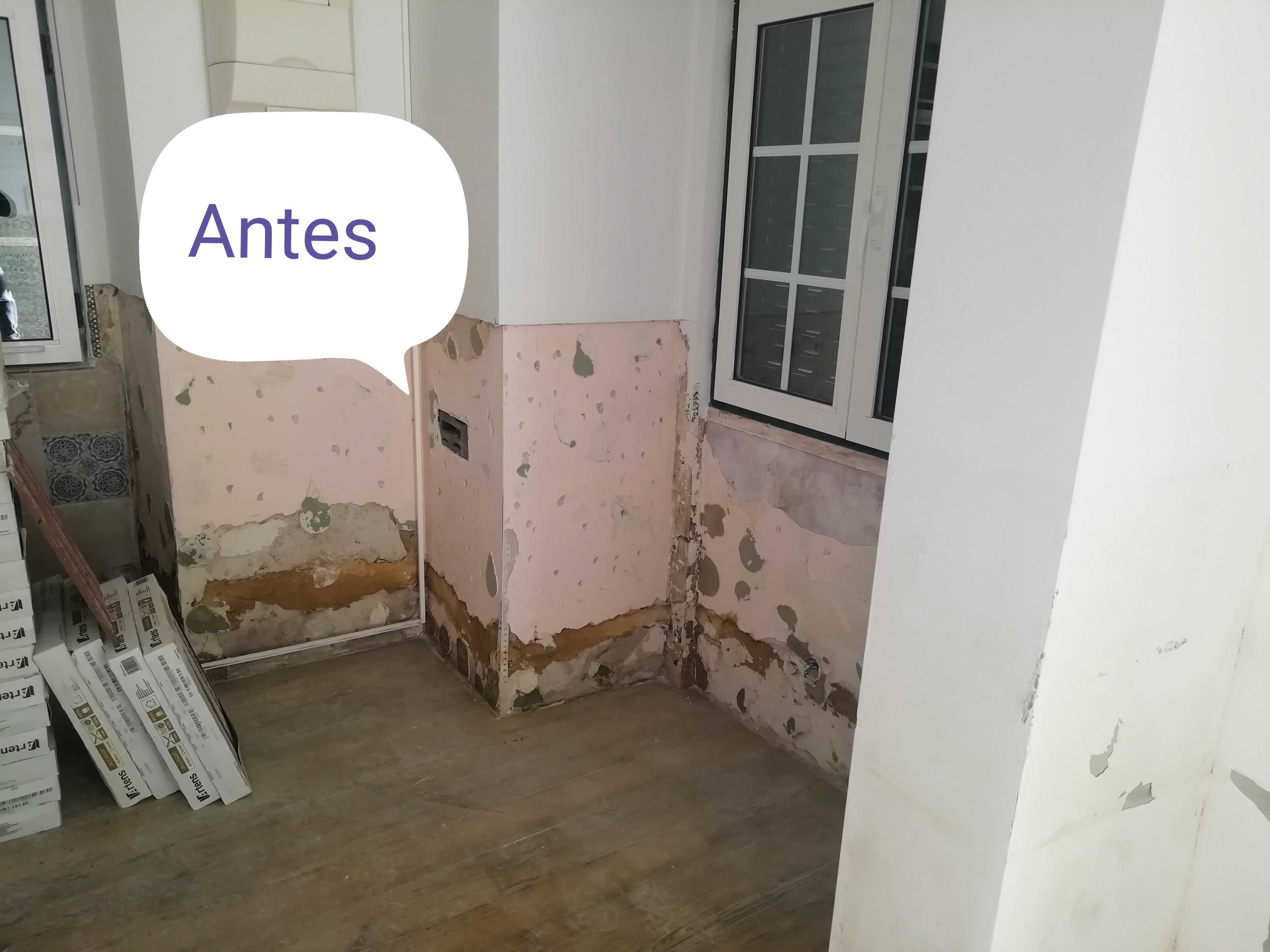 Remodelações, reparações, arranjos, instalações e modificações.