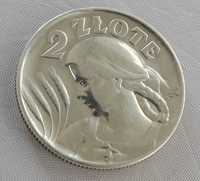 Moneta 2 zł. dwa złote Filadelfia tzw. Żniwiarka rok 1925 Bez kropki
