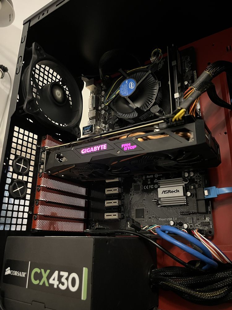 Komputer gamingowy i5 6600k/16gb ddr4/rx580 4gb/ssd 240gb/430w
