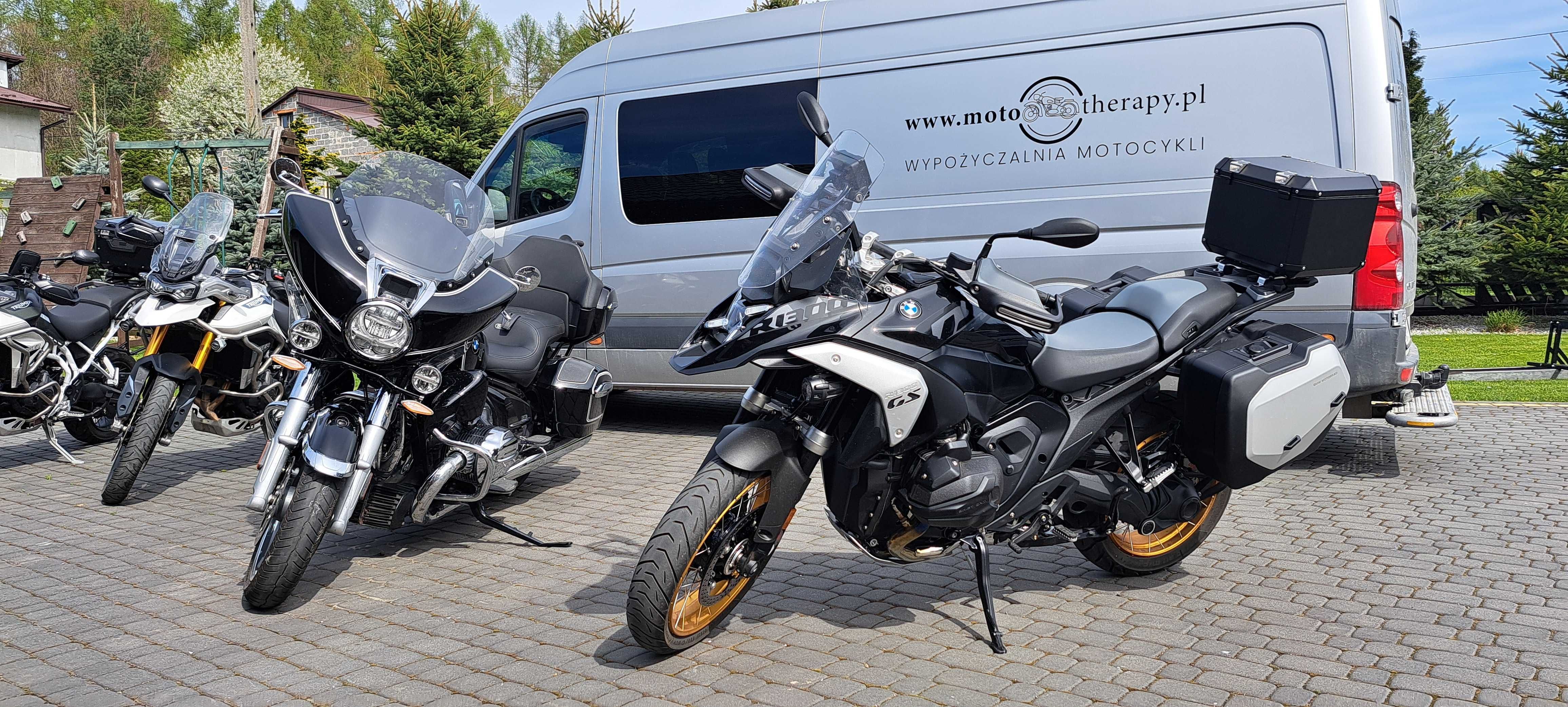 Wynajem wypożyczalnia motocykli BMW R1300 GS, BMW R1250 GS Adv BMW R18