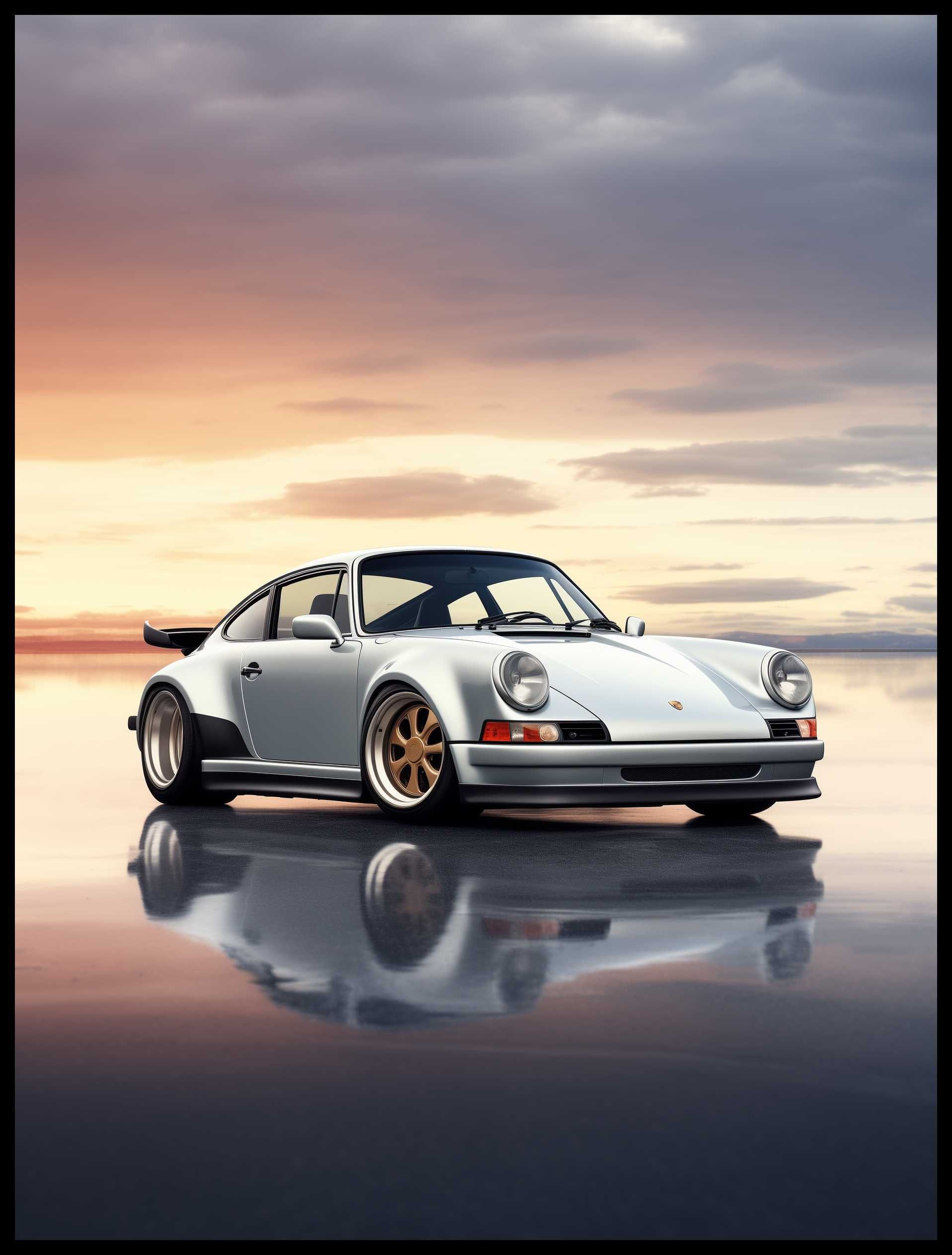 Plakat na Ścianę Obraz Porshe 911 Auto Sportowe 50x70 cm ElliveX