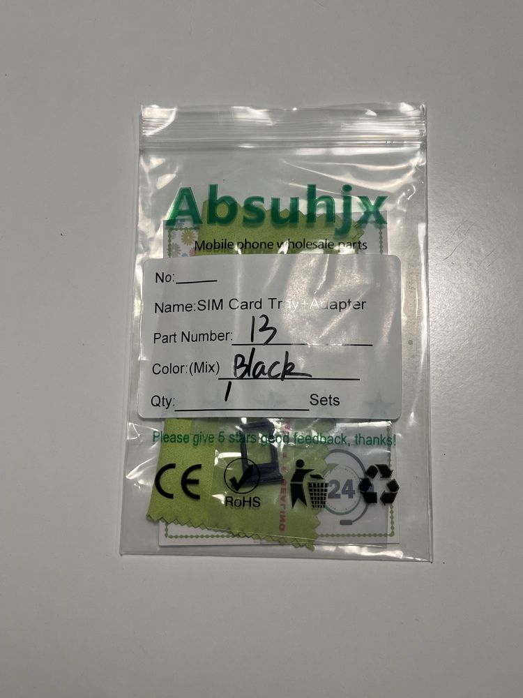 Zestaw dualsim iphone 13/13 mini czarny