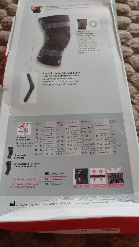 Ортез для коленного сустава Genumedi pro,наколенник, 5й,6й размер