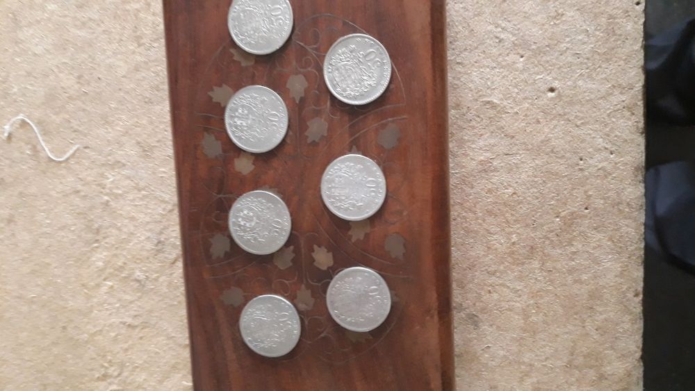7 MOEDAS muito raras de 50centavos