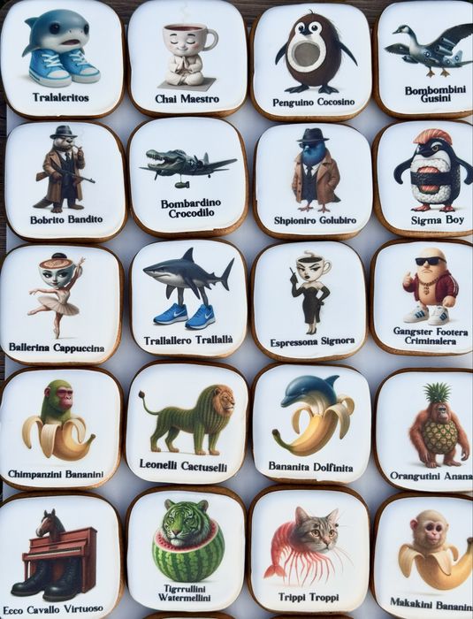 Пряники Меми (Italian Brainrot Memes) - Балеріна Капучіна та інші