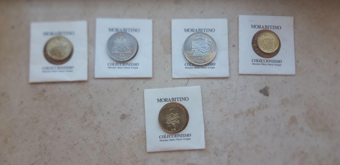 Conjunto Colecção de 5 Moedas de Macau