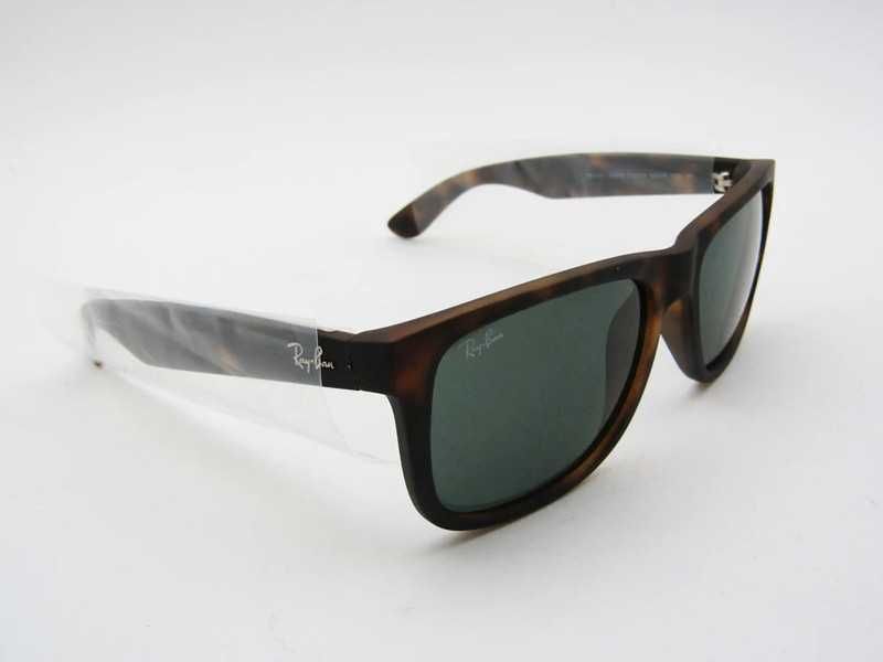 Ray Ban Óculos Sol NOVOS 4165 Justin Rubber HAVANA 710/13 50/16/145