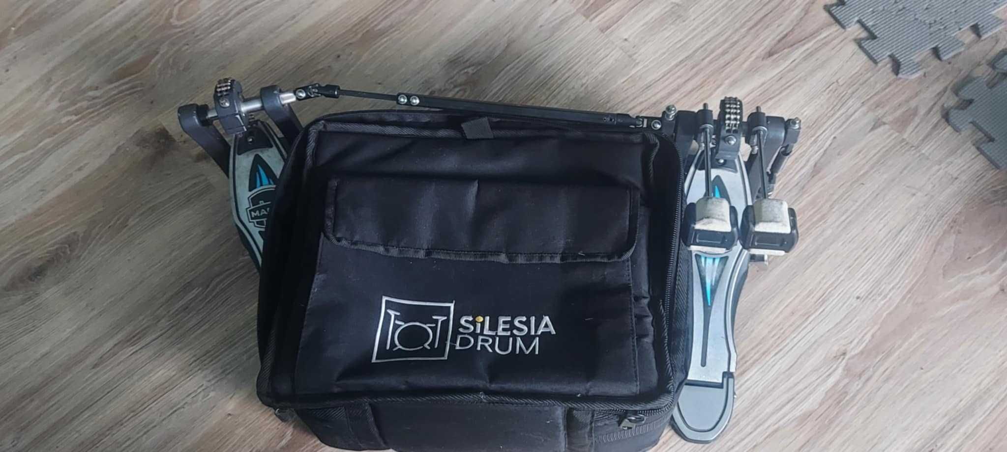 Podwójna stopa Mapex Falcon + nowy łącznik + futerał