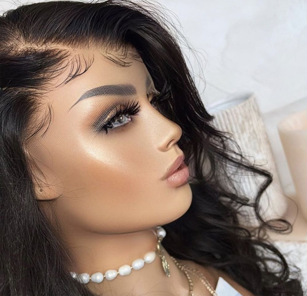 Nowa Naturalna peruka lace front 100% ludzki włos na co dzień