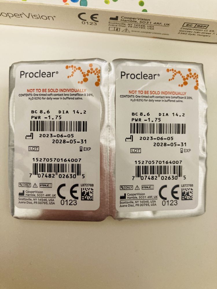 Soczewki proclear moc minus 1,75