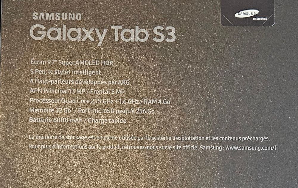 SAMSUNG Galaxy Tab S3